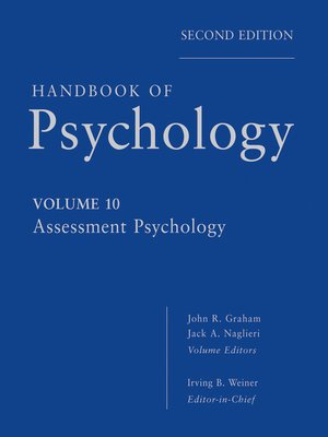 cover image of Handbook of Psychology, Assessment Psychology